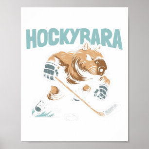 Poster Jogador Hockyra - Time Capyra de Hóquei no Gelo