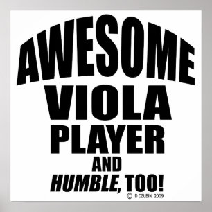 Poster Jogador impressionante da viola