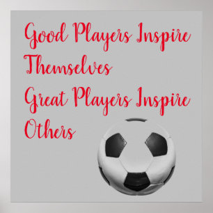 Poster Jogador Inspirador de Cotação Inspiracional de F