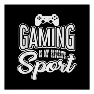 Póster Jogador - Jogos É Meu Esporte Favorito