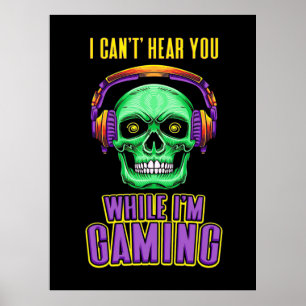 Poster Jogador Não Consegue Ouvir Você Enquanto Estou J