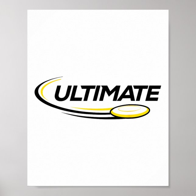 Poster Jogador Profissional de Golfe de Disco de Ultimate (Frente)