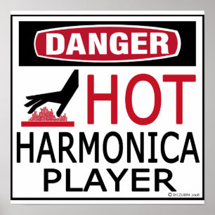Poster Jogador quente da harmônica