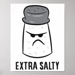 Poster Jogador Salgado Extra Engraçado