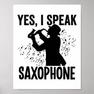 Poster Jogador saxofone  Musical do Instrumento Musical