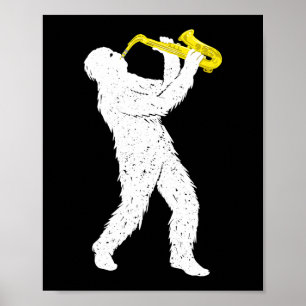Poster Jogador saxofone saxofonista Jazz Brass