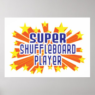 Póster Jogador super do Shuffleboard
