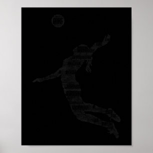 Poster Jogadora de Jovens Mulheres de Voleibol 6