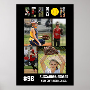 Poster Jogadora de Softbol na Noite das Veteranas na Form