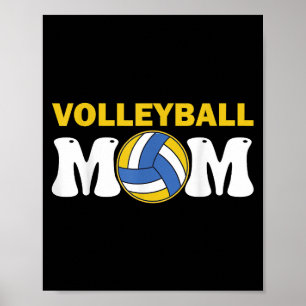 Poster Jogadora Engraçada no Dia da Camisa de Voleibol Fe