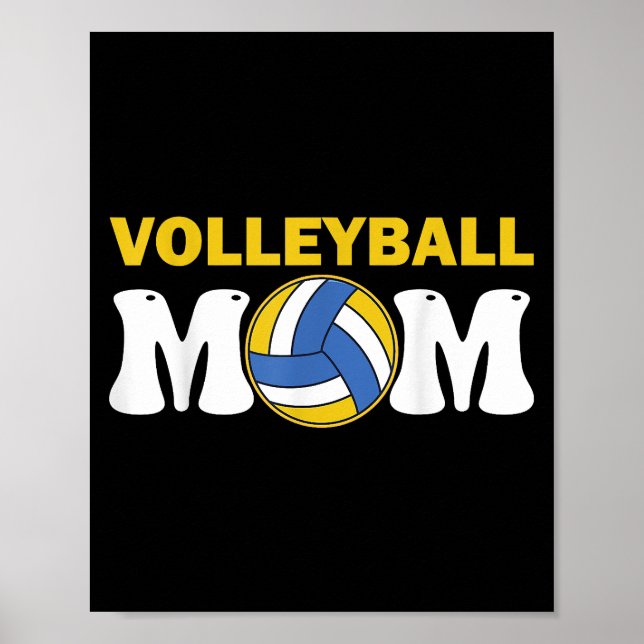 Poster Jogadora Engraçada no Dia da Camisa de Voleibol Fe (Frente)