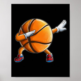 Poster Jogadores de basquete de fundição fazem beisebol