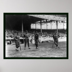 Poster Jogadores de beisebol 1909 de Cubs