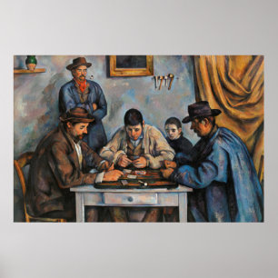 Poster Jogadores de Cartão Paul Cezanne Pintura