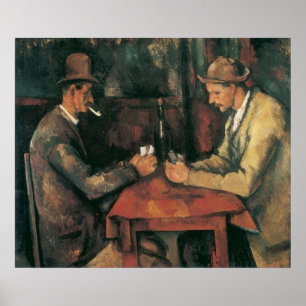 Póster Jogadores de Cartas de Paul Cezanne, Arte Fino Ant