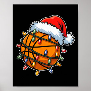 Poster Jogadores de Esqueleto Engraçados Luzes de Natal C