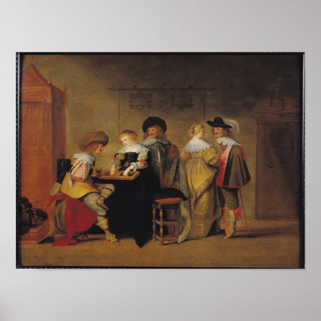 Poster Jogadores de gamão (Frente)