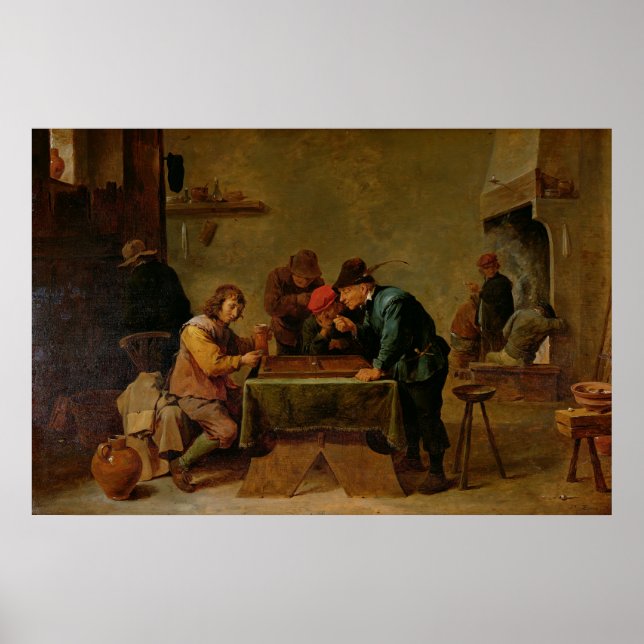 Póster Jogadores de gamão, c.1640-45 (Frente)