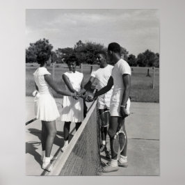 Poster Jogadores de Tênis Pretos