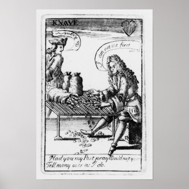 Póster Jogando cartas comemorando (Frente)