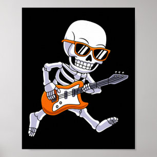 Poster Jogando Guitar Rock &amp; Roll Boys Crianças