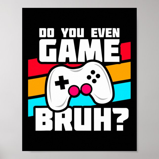 Poster Jogando Video Games - Jogos de PC e Console - Vi D (Frente)