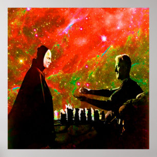 Póster Jogando xadrez com a morte