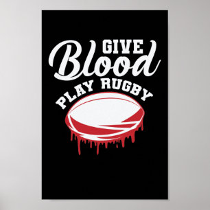 Poster Jogar Sangue no Rugby