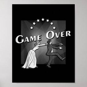 Poster Jogo Acabado, Casamento, Casamento, Noiva E Noiva,