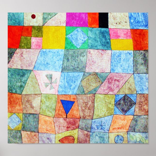 Poster Jogo Amigável, Paul Klee (Frente)