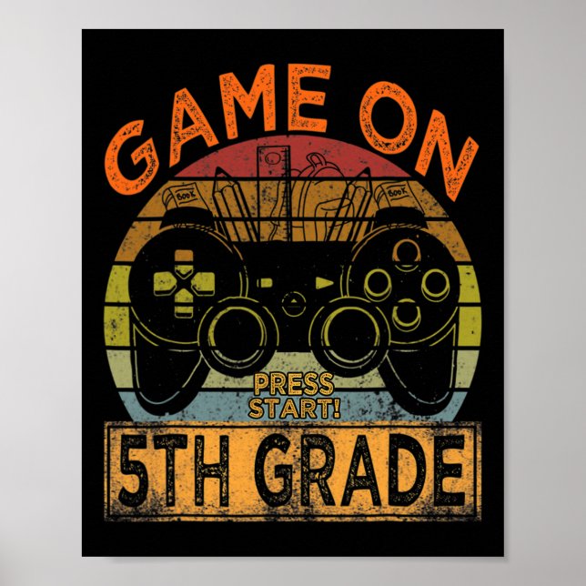 Poster Jogo Antigo na 5ª Série Bem-vindo de Volta à Escol (Frente)