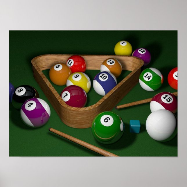 Póster Jogo Billiard (Frente)