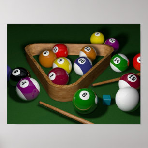 Póster Jogo Billiards