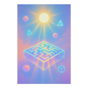 Póster jogo da abstrato indie 2025