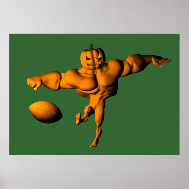 Póster Jogo da Liga de Futebol Halloween (Frente)