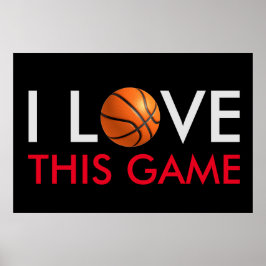 Poster Jogo de Amor de Basquete