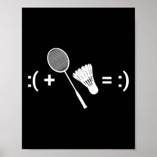 Poster Jogo de Badminton Esporte de Peteca Badminton 