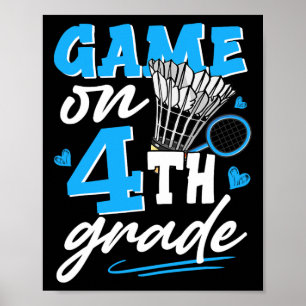 Poster Jogo De Badminton No 4º Ano Meninas De Volta A Sch