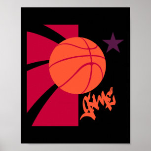 Poster Jogo de basquete