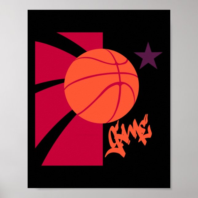 Poster Jogo de basquete (Frente)