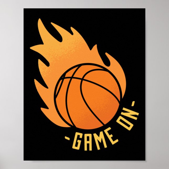 Poster Jogo de Basquete Ativado (Frente)