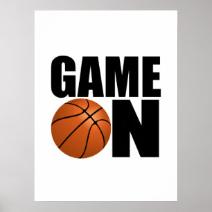 Poster Jogo de basquete em
