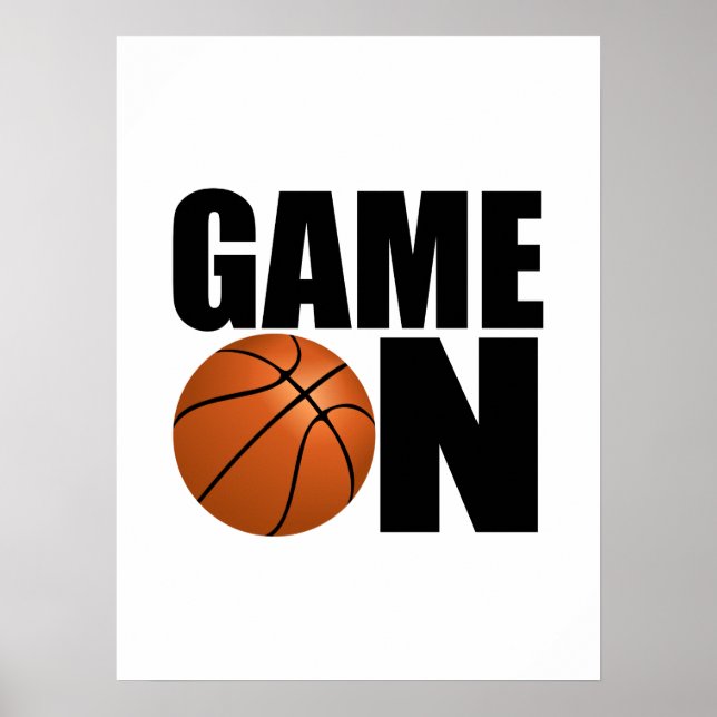 Poster Jogo de basquetebol (Frente)