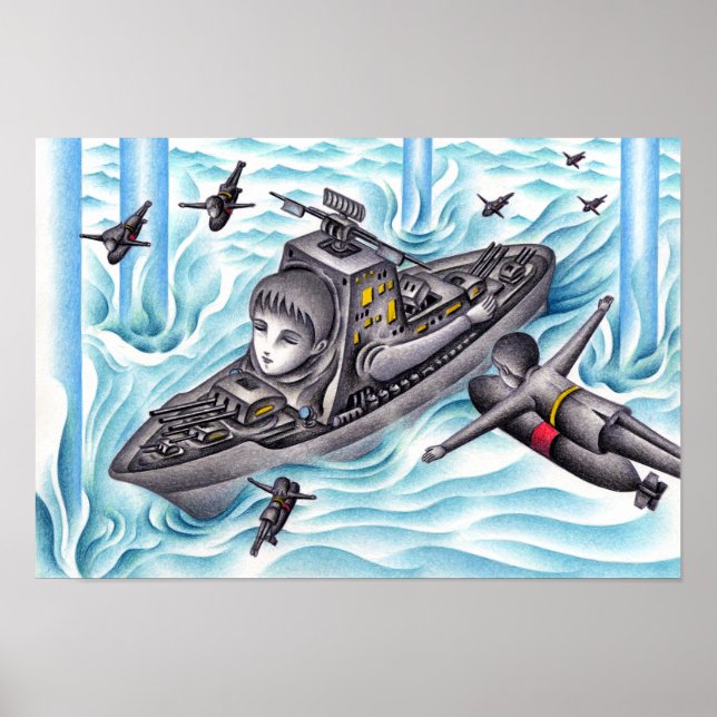 Poster Jogo de batalha naval. (Frente)