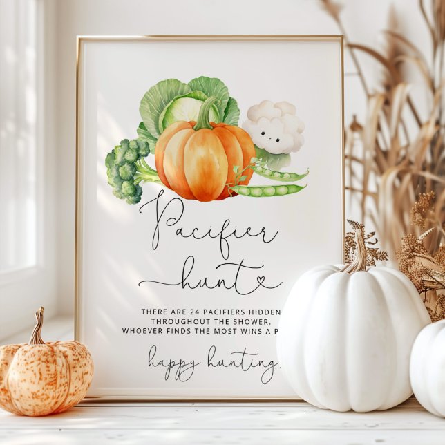 Poster Jogo de caça ao chá de fraldas de Queda do Pacific (Criador carregado)