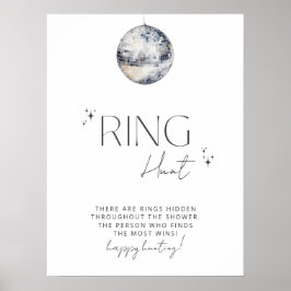 Poster Jogo de Caça ao Chá de panela Silver Disco