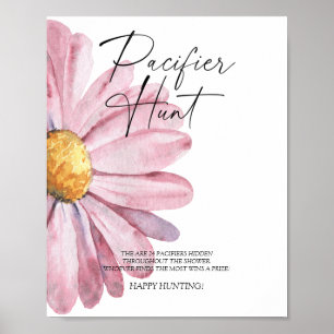 Poster Jogo de caça ao pacificador da margarida