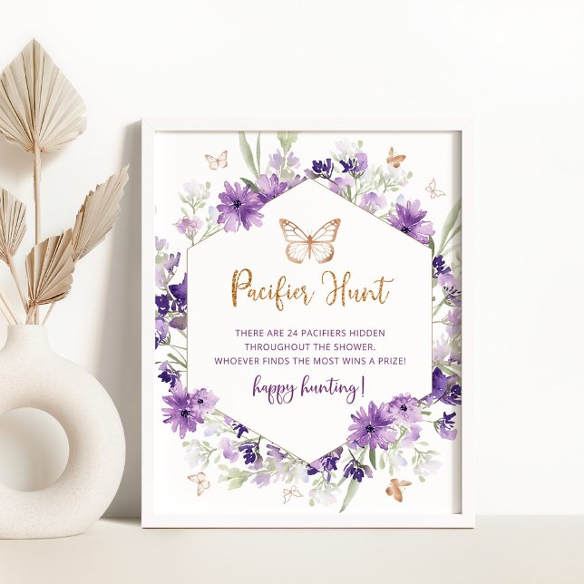 Poster Jogo de caça com ouro roxo e louro (Criador carregado)