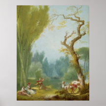 Jogo de Cavalo e Cavaleiro - Jean Fragonard Fine A