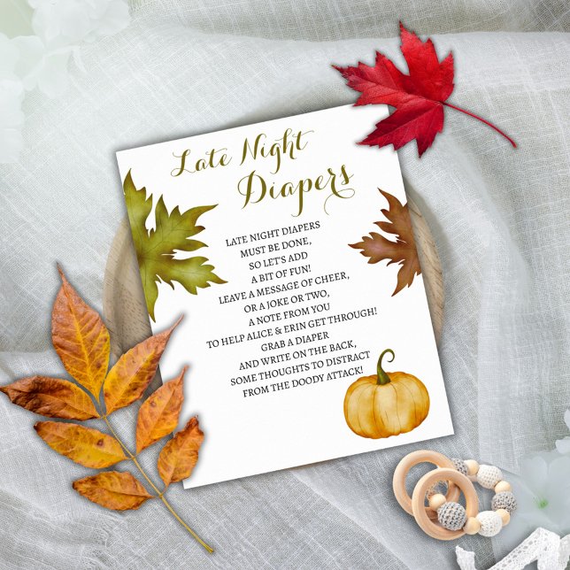 Poster Jogo de Chá de fraldas de Bompkin de Fraldas Notur (Criador carregado)